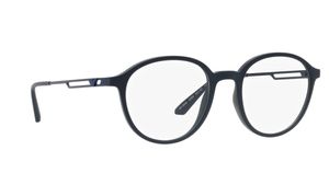 Image 2 of Blue Round Eyeglasses for Men from Emporio Armani Available at Titan Eye+