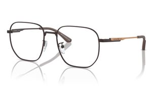 Image 2 of Aviator Brown Rimmed Eyeglasses for Men from Emporio Armani Available at Titan Eye+