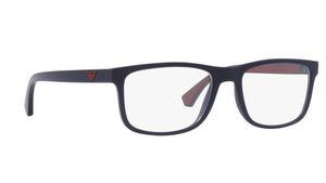 Image 2 of Blue Rectangle Eyeglasses for Men from Emporio Armani Available at Titan Eye+