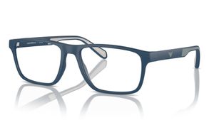 Image 2 of Blue Rectangle Eyeglasses for Men from Emporio Armani Available at Titan Eye+