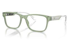 Image 2 of Rectangle Green Rimmed Eyeglasses for Men from Emporio Armani Available at Titan Eye+