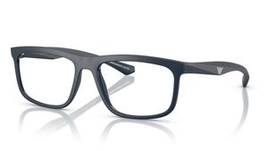 Image 2 of Grey Square Eyeglasses for Men from Emporio Armani Available at Titan Eye+