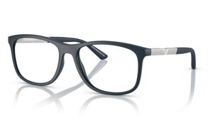 Image 2 of White Pillow Rimmed Eyeglasses for Men from Emporio Armani Available at Titan Eye+