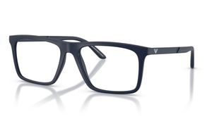 Image 2 of Blue Square Eyeglasses for Men from Emporio Armani Available at Titan Eye+