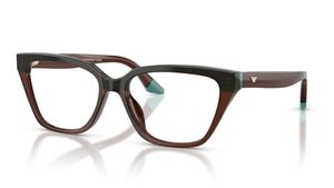 Image 2 of Brown CatEye Eyeglasses for Women from Emporio Armani Available at Titan Eye+