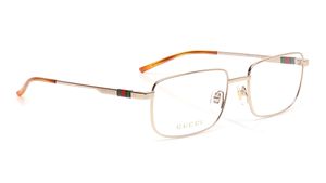 Image 2 of Gold Square Eyeglasses for Men from Gucci Available at Titan Eye+
