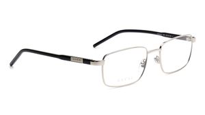 Image 2 of Silver Rectangle Eyeglasses for Men from Gucci Available at Titan Eye+