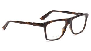 Image 2 of Brown Rectangle Eyeglasses for Men from Gucci Available at Titan Eye+