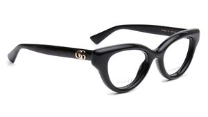 Image 2 of Black CatEye Eyeglasses for Women from Gucci Available at Titan Eye+
