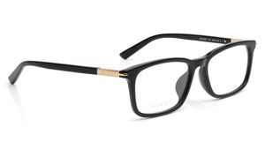 Image 2 of Black Rectangle Eyeglasses for Men from Gucci Available at Titan Eye+