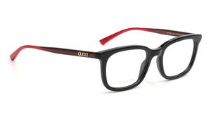 Image 2 of Black Rectangle Eyeglasses for Men from Gucci Available at Titan Eye+