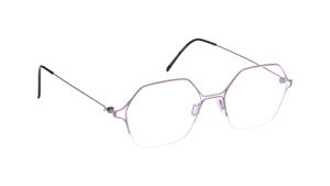 Image 2 of Rennes - Violet Semi-Rimmed Eyeglasses from Zefr Available at Titan Eye+