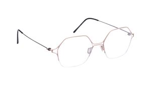 Image 2 of Rennes - Rose Gold Semi-Rimmed Eyeglasses from Zefr Available at Titan Eye+