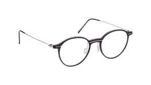 Image 2 of Black Round Eyeglasses for Men and Women from Zefr Available at Titan Eye+