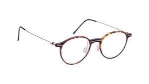 Image 2 of Brown Round Eyeglasses for Men and Women from Zefr Available at Titan Eye+
