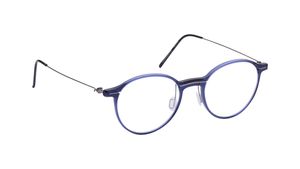 Image 2 of Blue Round Eyeglasses for Men and Women from Zefr Available at Titan Eye+