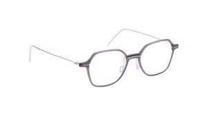 Image 2 of Grey Geometric Eyeglasses for Women from Zefr Available at Titan Eye+