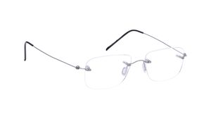 Image 2 of Bordeaux - Grey Rimless Eyeglasses from Zefr Available at Titan Eye+