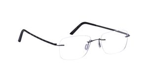 Image 2 of Versailles - Black Rimless Eyeglasses from Zefr Available at Titan Eye+