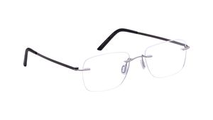 Image 2 of Versailles - Black Rimless Eyeglasses from Zefr Available at Titan Eye+