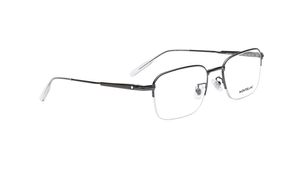 Image 2 of Silver Rectangle Eyeglasses for Men from Montblanc Available at Titan Eye+