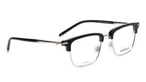 Image 2 of Black Clubmaster Eyeglasses for Men from Montblanc Available at Titan Eye+