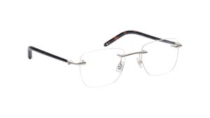 Image 2 of Gold Rectangle Eyeglasses for Men from Montblanc Available at Titan Eye+
