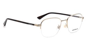 Image 2 of Gold Round Eyeglasses for Men from Montblanc Available at Titan Eye+