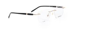 Image 2 of Gold Square Eyeglasses for Men from Montblanc Available at Titan Eye+