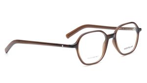 Image 2 of Brown Round Eyeglasses for Men from Montblanc Available at Titan Eye+