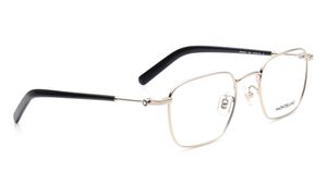 Image 2 of Gold Rectangle Eyeglasses for Men from Montblanc Available at Titan Eye+