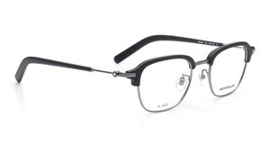 Image 2 of Silver Rectangle Eyeglasses for Men from Montblanc Available at Titan Eye+