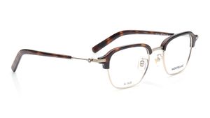Image 2 of Gold Rectangle Eyeglasses for Men from Montblanc Available at Titan Eye+