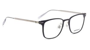 Image 2 of Black Rectangle Eyeglasses for Men from Montblanc Available at Titan Eye+