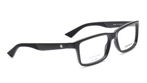 Image 2 of Black Rectangle Eyeglasses for Men from Montblanc Available at Titan Eye+
