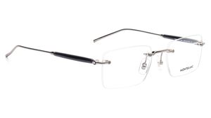 Image 2 of Grey Rectangle Eyeglasses for Men from Montblanc Available at Titan Eye+