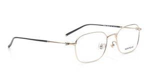 Image 2 of Gold Rectangle Eyeglasses for Men from Montblanc Available at Titan Eye+