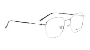 Image 2 of Silver Rectangle Eyeglasses for Men from Montblanc Available at Titan Eye+