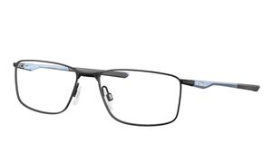 Image 2 of Black Rectangle Eyeglasses for Men from Oakley Available at Titan Eye+