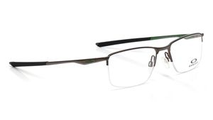 Image 2 of Grey Rectangle Rimless Eyeglasses for Men from Oakley Available at Titan Eye+