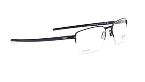 Image 2 of Black Rectangle Rimmed Eyeglasses for Women from Oakley Available at Titan Eye+