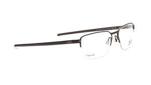 Image 2 of Brown Rectangle Rimmed Eyeglasses for Women from Oakley Available at Titan Eye+