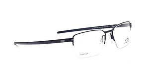 Image 2 of Blue Rectangle Semi-Rimmed Eyeglasses for Men from Oakley Available at Titan Eye+
