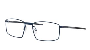 Image 2 of Blue Square Eyeglasses for Men and Women from Oakley Available at Titan Eye+