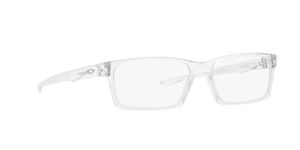 Image 2 of Transparent Rectangle Rimmed Eyeglasses for Men from Oakley Available at Titan Eye+