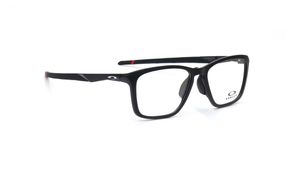 Image 2 of Black Rectangle Eyeglasses for Men from Oakley Available at Titan Eye+