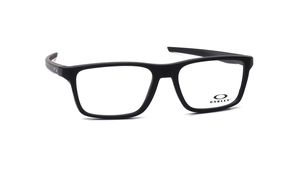 Image 2 of Black Rectangle Rimmed Eyeglasses for Men from Oakley Available at Titan Eye+