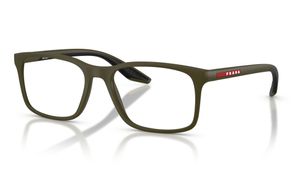 Image 2 of Green Pillow Eyeglasses for Men from Prada Available at Titan Eye+