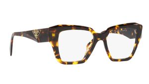 Image 2 of Havana Square Eyeglasses for Women from Prada Available at Titan Eye+