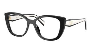 Image 2 of Black CatEye Eyeglasses for Women from Prada Available at Titan Eye+